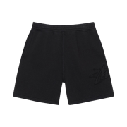 Stussy Tonal Applique Fleece Shorts Black