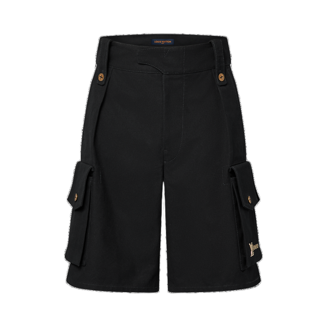 - Louis Vuitton Cotton Utility Cargo Shorts Black - 대표 이미지 #1