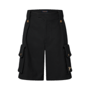 Louis Vuitton Cotton Utility Cargo Shorts Black