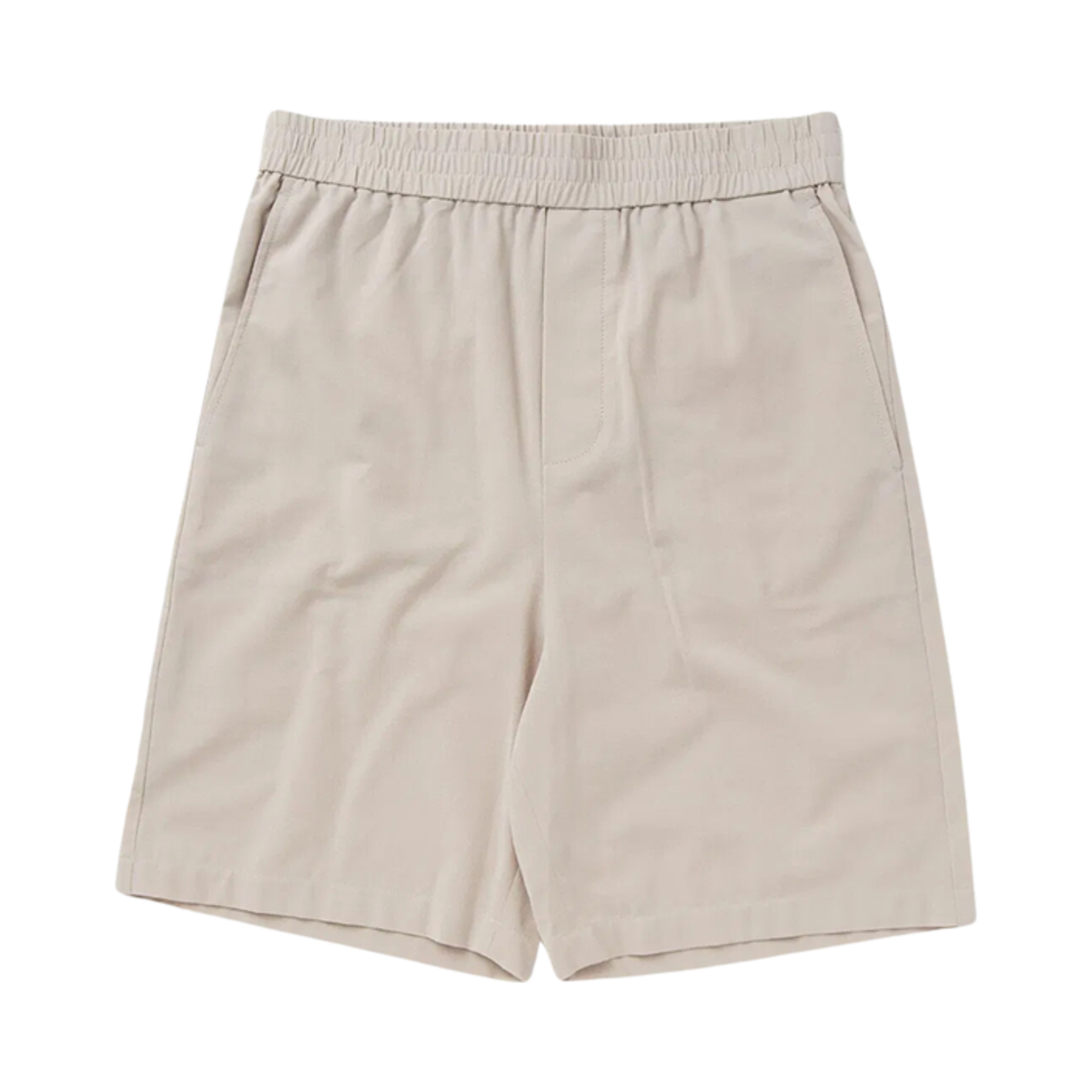 HSO306-CO0062-271 AMI Alexandre Mattiussi Cotton Shorts Light Beige