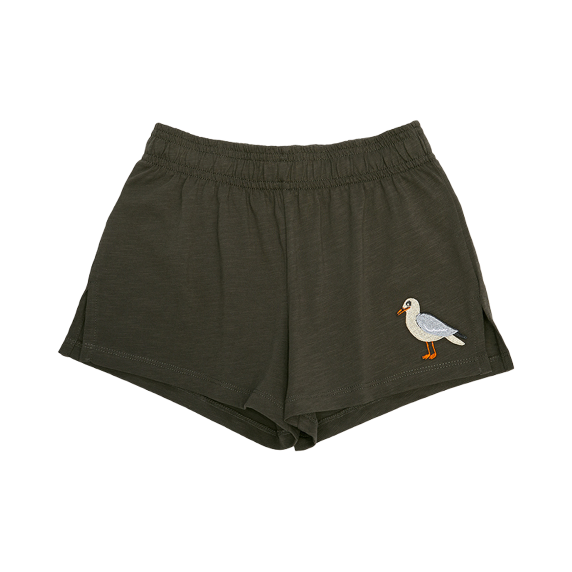 (키즈) 미니 로디니 시걸 숏 팬츠 블랙((Kids) Mini Rodini Seagull Short Pants Black)