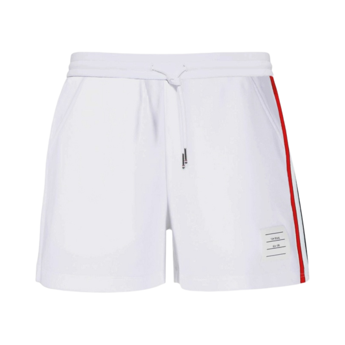 (W) 톰브라운 RWB 스트라이프 피케 쇼츠 화이트((W) Thom Browne RWB Stripe Pique Shorts White)
