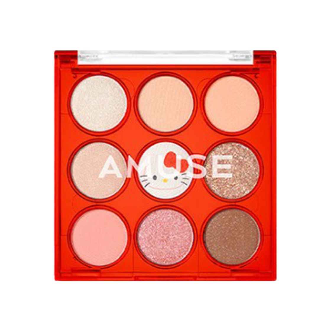 어뮤즈 x 헬로 키티 아이 컬러 팔레트 05 피치 가든(Amuse x Hello Kitty Eye Color Palette 05 Peach Garden)