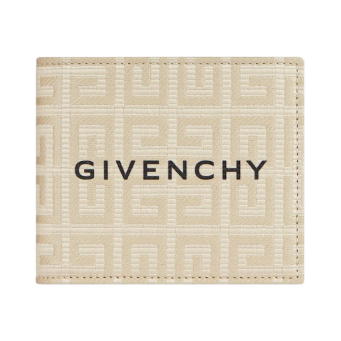 지방시 4G 코티드 캔버스 레더 반지갑 내츄럴 베이지(Givenchy Bifold Wallet in 4G Coated Canvas and Leather Natural Beige)