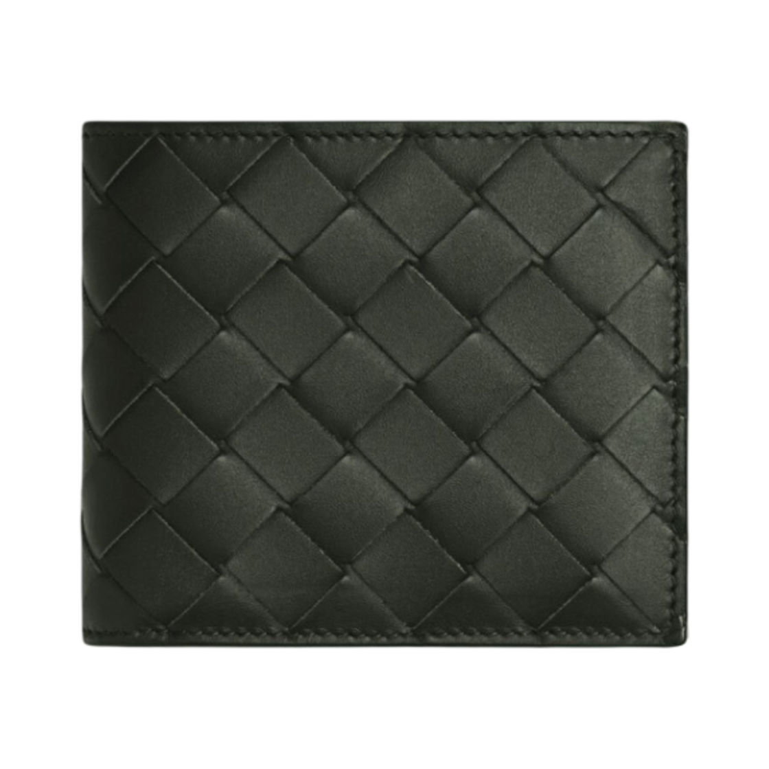 보테가 베네타 코인 반지갑 다크 그린(Bottega Veneta Bi-Fold Wallet with Coin Purse Dark Green) - 1