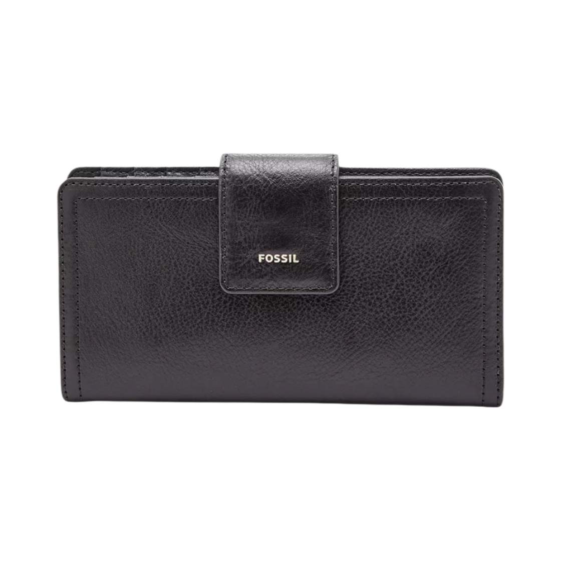 파슬 로건 레더 RFID 탭 클러치 지갑 블랙(Fossil Logan Leather RFID Tab Clutch Wallet Black)