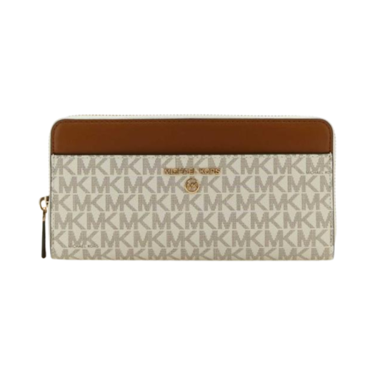 34H1GT9E8B149 Michael Kors Continental Wallet Vanilla White
