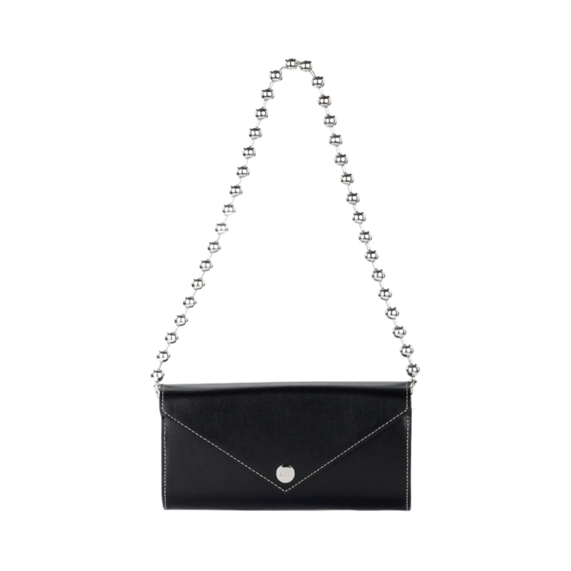 가니 리사이클 레더 체인 월렛 블랙(Ganni Recycled Leather Chain Wallet Black)