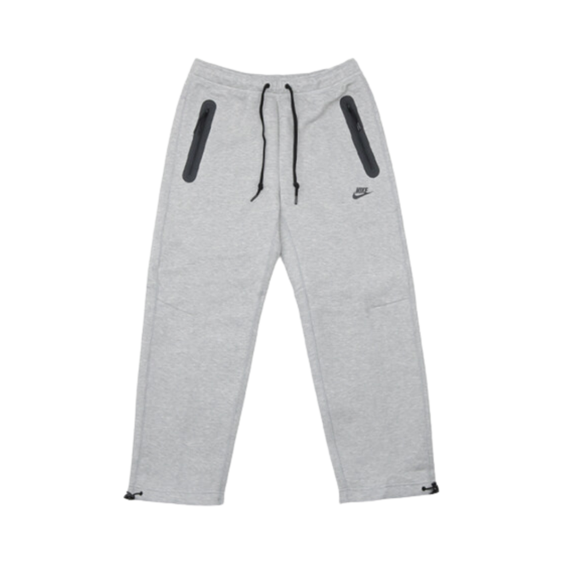 나이키 NSW 테크 플리스 오픈 헴 스웨트팬츠 다크 그레이 헤더 블랙 - 아시아(Nike NSW Tech Fleece Open Hem Sweatpants Dark Grey Heather Black - Asia)