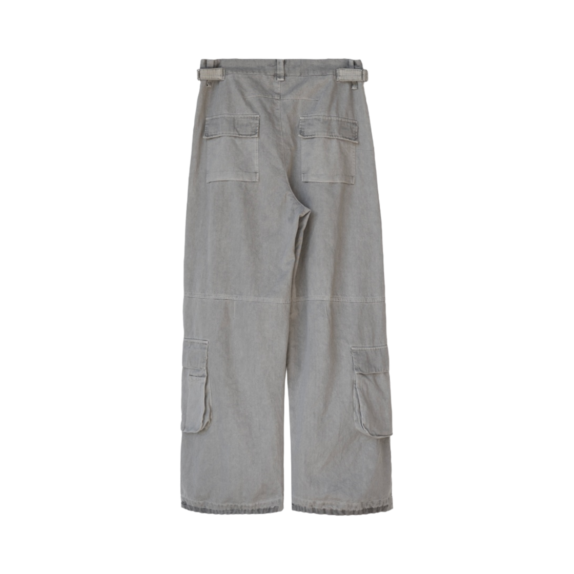 폴리테루 x 노매뉴얼 다이드 카고 팬츠 라이트 그레이(Polyteru x Nomanual Dyed Cargo Pants Light Gray) - 2