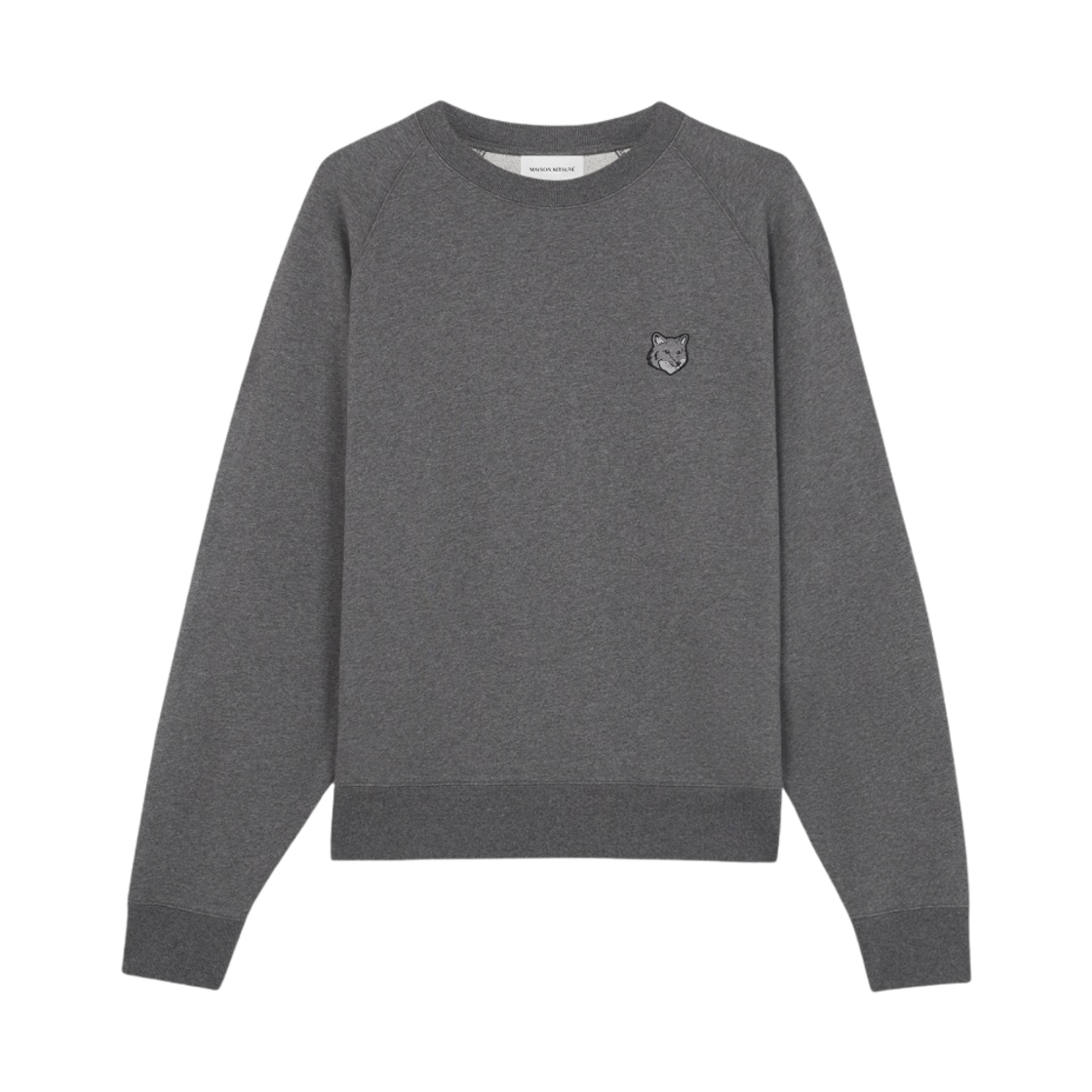 메종 키츠네 볼드 폭스 헤드 패치 오버사이즈 스웨트셔츠 다크 그레이 멜란지(Maison Kitsune Bold Fox Head Patch Oversize Sweatshirt Dark Grey Melange)