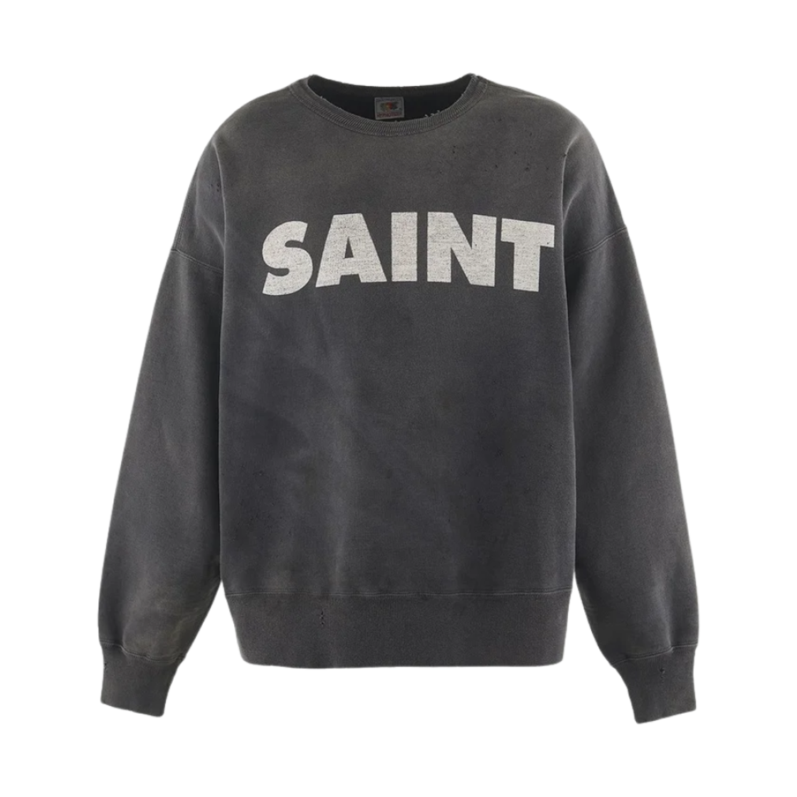 YS1-0000-027 Saint Mxxxxxx Saint Crew Sweatshirt Black - 24AW