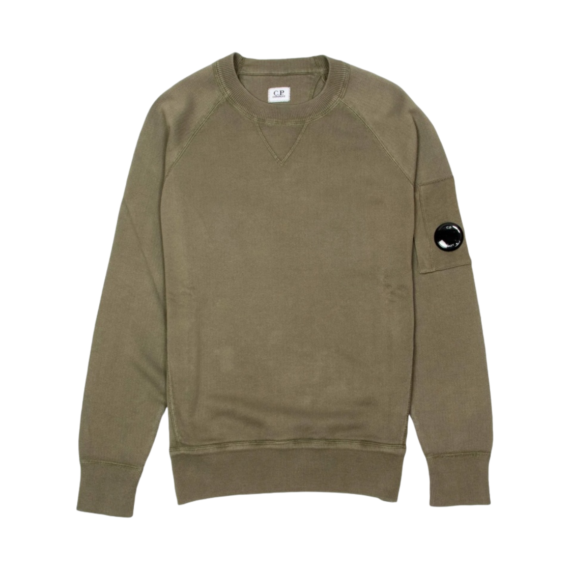 C.P. 컴퍼니 코튼 니트 크루넥 스웨터 스톤 그레이 - 21FW(C.P. Company Cotton Knit Crewneck Sweater Stone Grey - 21FW) - 1