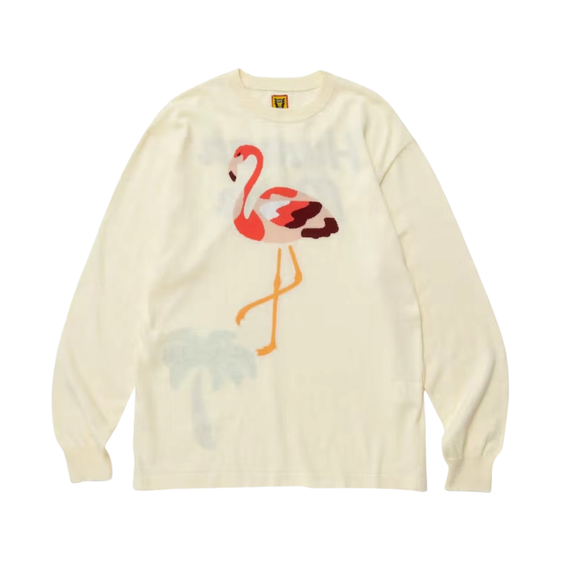 휴먼 메이드 플라밍고 니트 스웨터 화이트(Human Made Flamingo Knit Sweater White) - 1
