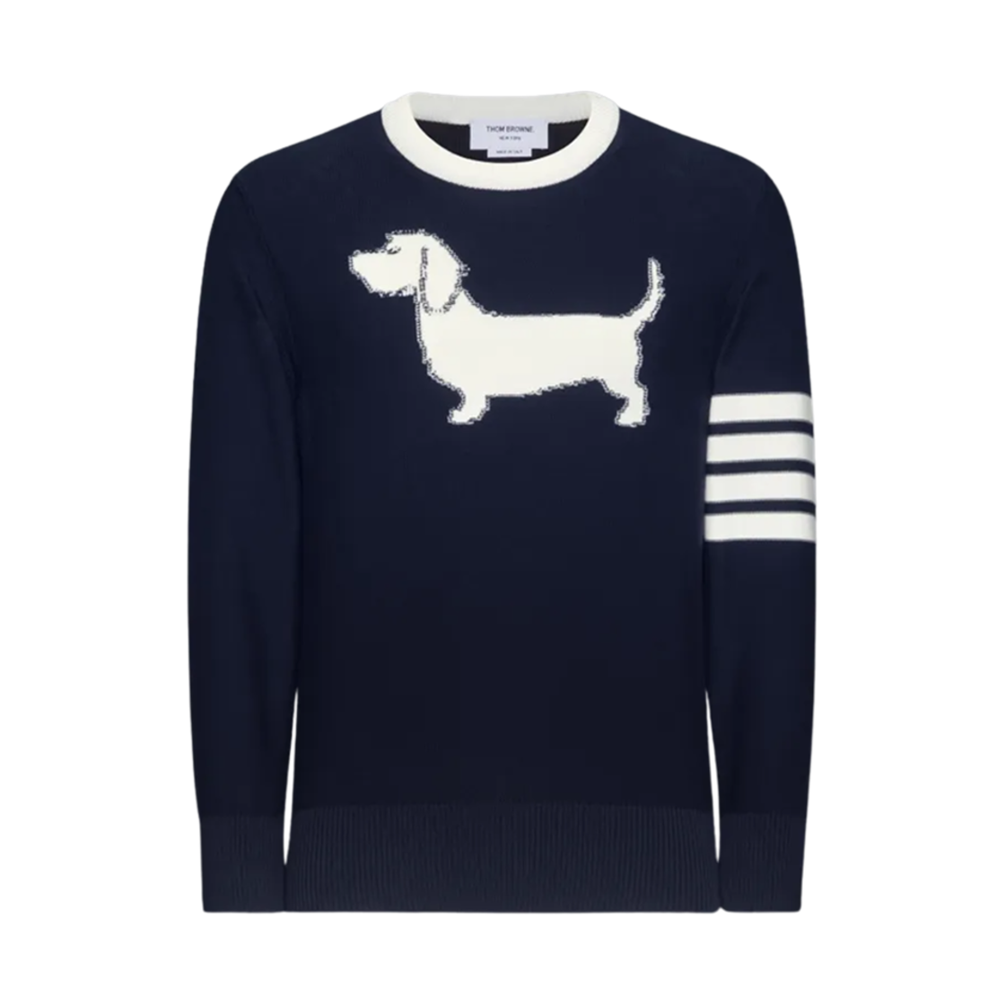 톰브라운 코튼 사선 헥터 풀오버 블루(Thom Browne Cotton 4-Bar Hector Pullover Blue) - 1