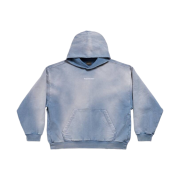 Balenciaga Back Hoodie Medium Fit Faded Blue