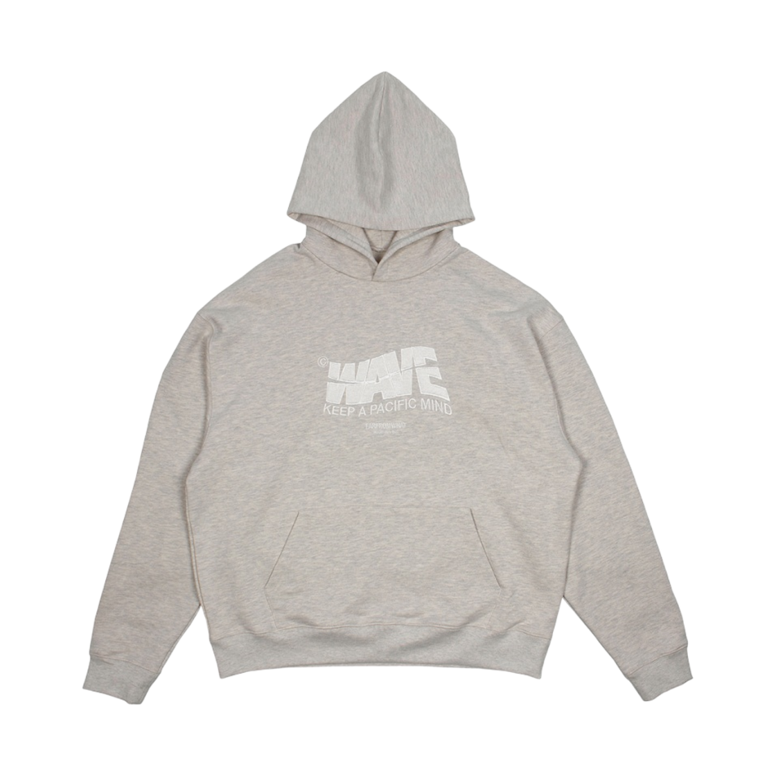 - Farfromwhat Far Wave Logo Hoodie Ash Gray