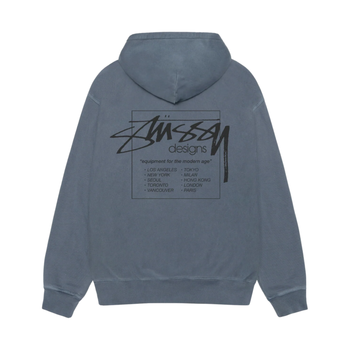 스투시 모던 에이지 후드 피그먼트 다이드 네이비(Stussy Modern Age Hoodie Pigment Dyed Navy) - 2