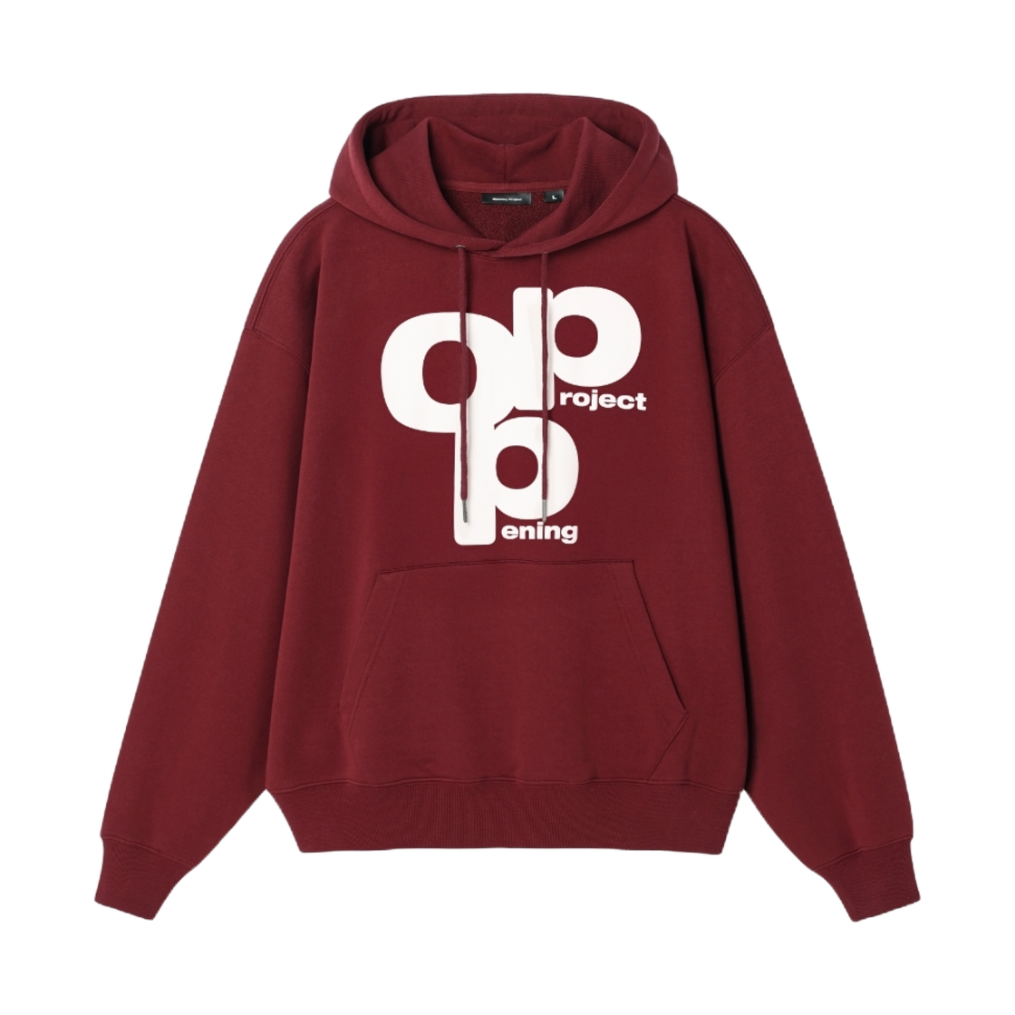 OP251UTH02BD00 Opening Project OPP Logo Hoodie Burgundy