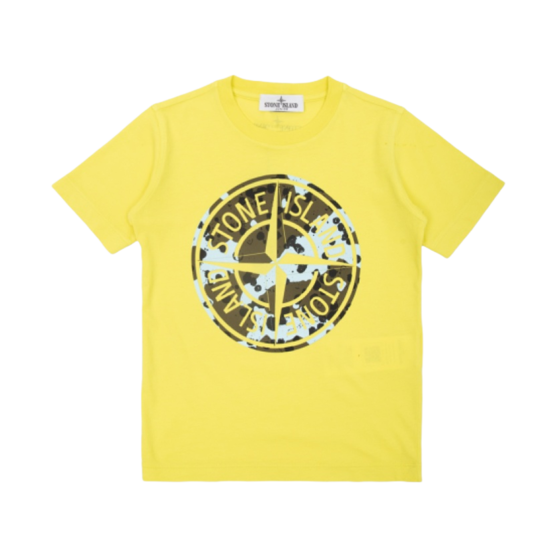 791621050-V0031 (Kids) Stone Island 21050 Garment Dyed Cotton Jersey Short Sleeve T-Shirt Lemon - 23FW