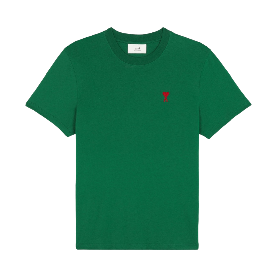 아미 스몰 하트 로고 티셔츠 그린(AMI de Coeur T-Shirt Green) - 1