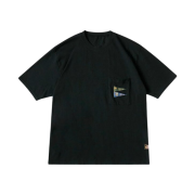 Kapital 20 Jersey Pennant T-Shirt 3 Flags Black