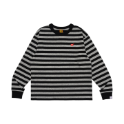 Human Made Striped L/S T-Shirt Gray