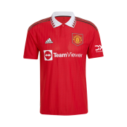 Adidas Manchester United 2022/23 Home Authentic Jersey Real Red  - US Sizing (Non Marking Ver.)