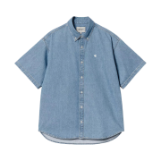 Carhartt WIP S/S Lucas Shirt Blue Bleached
