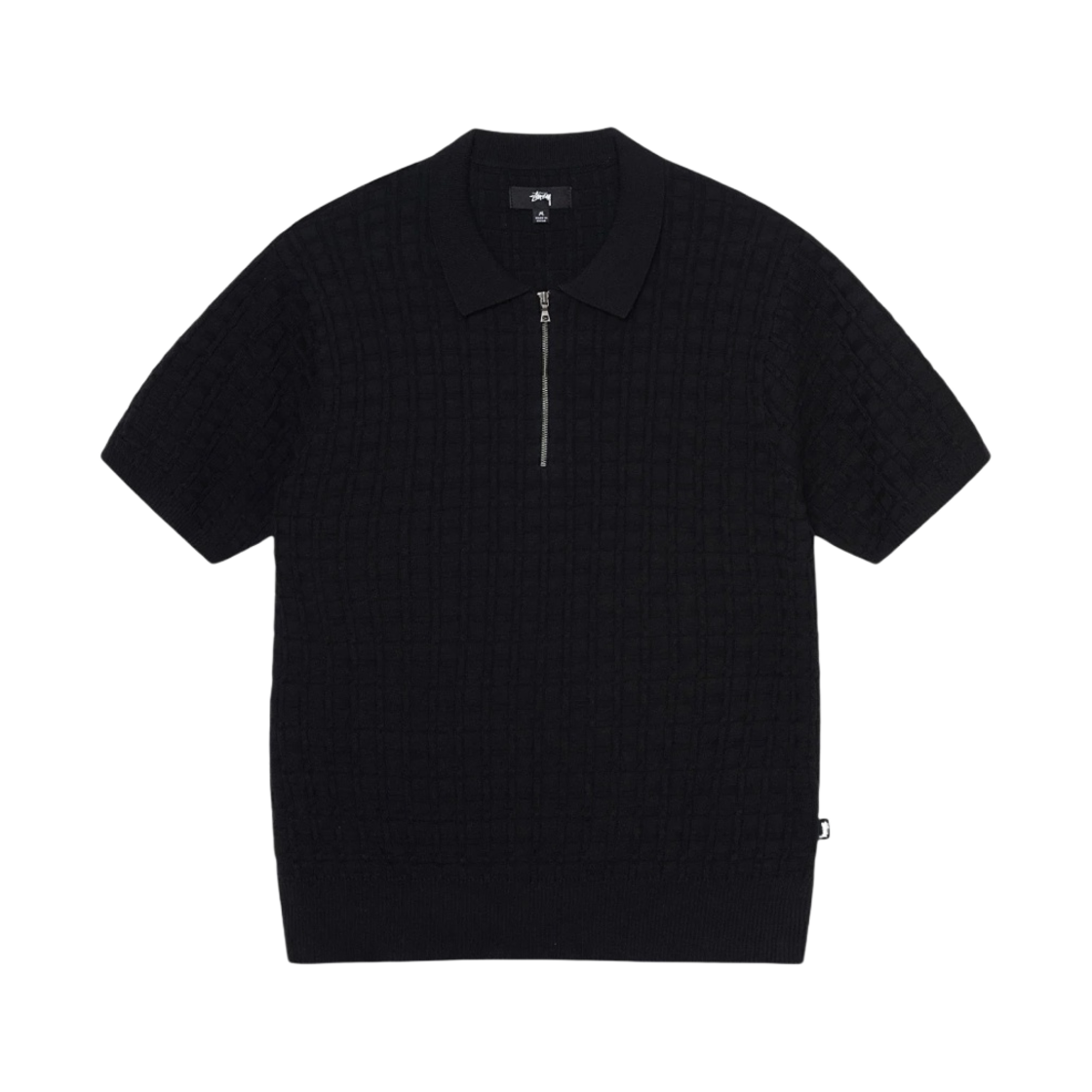 스투시 하프 집 폴로 스웨터 블랙(Stussy Half Zip Polo Sweater Black) - 1