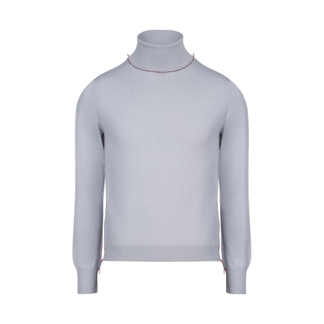 SI0HA0006S17814488F (W) Maison Margiela Work in Progress High-Neck Sweater Pale Blue - 대표 이미지 #1