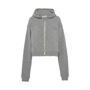(W) Miu Miu Wool Cashmere Hoodie Grey