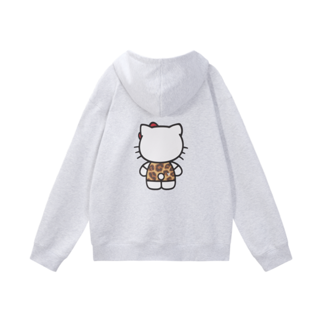 게스 x 헬로 키티 후드 집업 라이트 그레이(Guess x Hello Kitty Hood Zip-Up Light Grey)