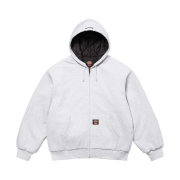 Supreme x Dickies Quilted Lined Zip Up Hooded Sweatshirt Ash Grey - 24FW