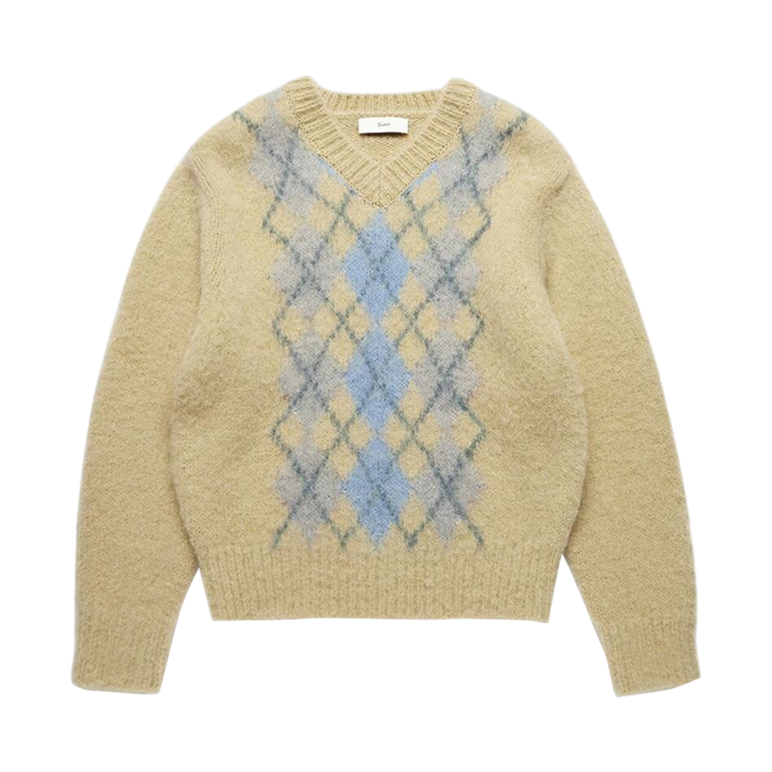 던스트 베이비 알파카 아가일 스웨터 베이지(Dunst Baby Alpaca Argyle Sweater Beige) - 1