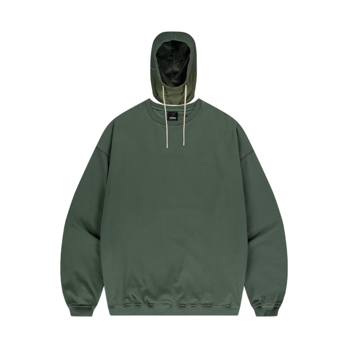 24Q3ODULT07KH OFFGRID Balaclava Detachable Quilted Sweatshirt Khaki