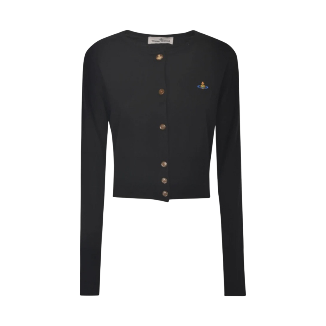 1803002U-Y0006-N403 (W) Vivienne Westwood Bea Cropped Cardigan Black