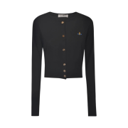 (W) Vivienne Westwood Bea Cropped Cardigan Black