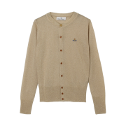 (W) Vivienne Westwood Bea Lurex Cardigan Gold - 22SS