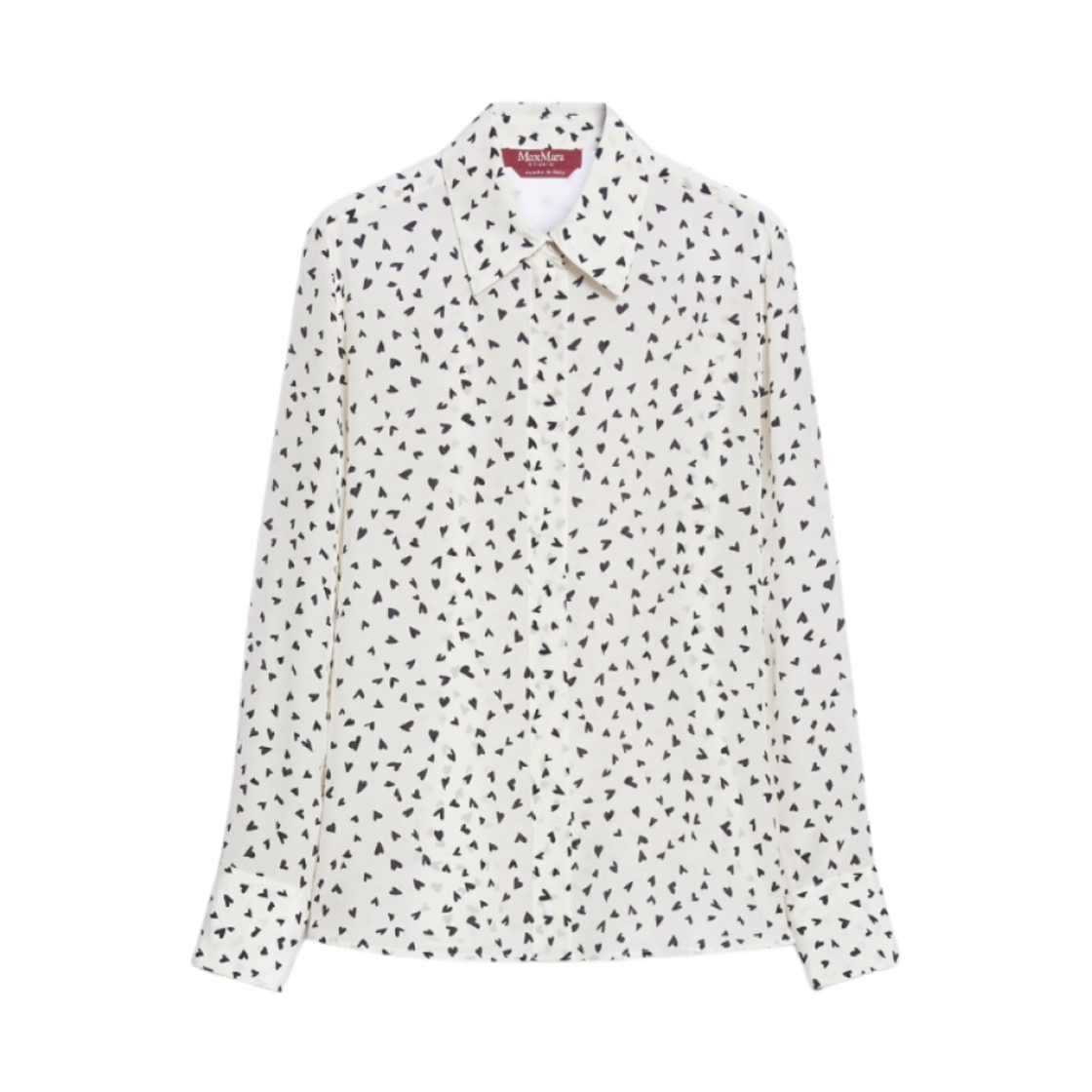PAGINE-003 (W) Max Mara Studio Pagine Silk Shirt Ivory