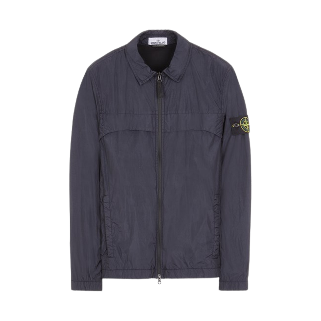 801510522-V0020 Stone Island 10522 Garment Dyed Crinkle Reps R-NY Overshirt Blue - 24SS