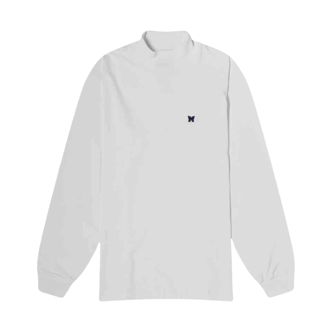 니들스 롱슬리브 목 넥 폴리 저지 화이트