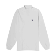 Needles L/S Mock Neck Poly Jersey White
