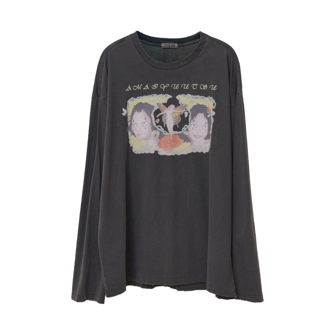 AY-CT11 Amaiyuutsu Puberty Dyed LS Tee Charcoal