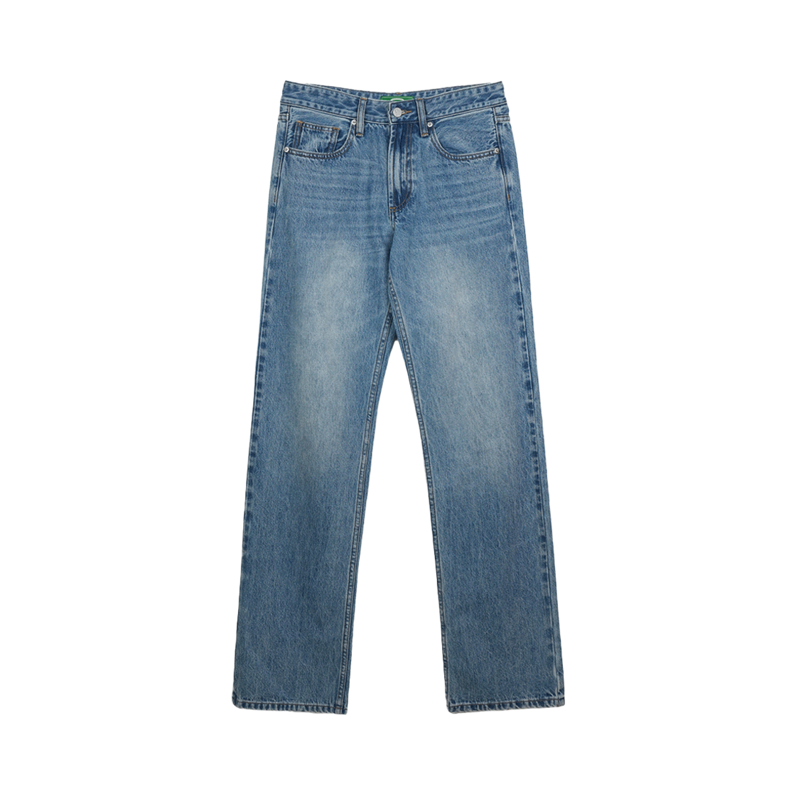 GBP00000ZF_21 Greenbutter Wide Denim Pants Medium blue