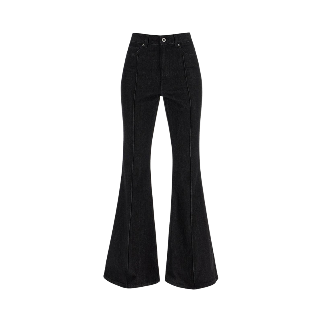 (W) 셀프 포트레이트 데님 킥플레어 진 블랙((W) Self Portrait Denim Kickflare Jeans Black)