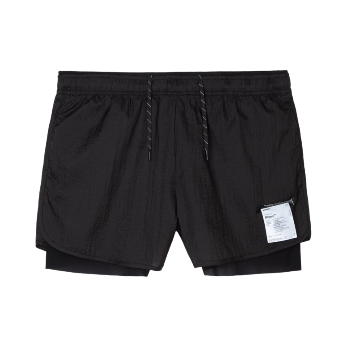 5100-BK Satisfy Rippy 3 Inch Trail Shorts Black