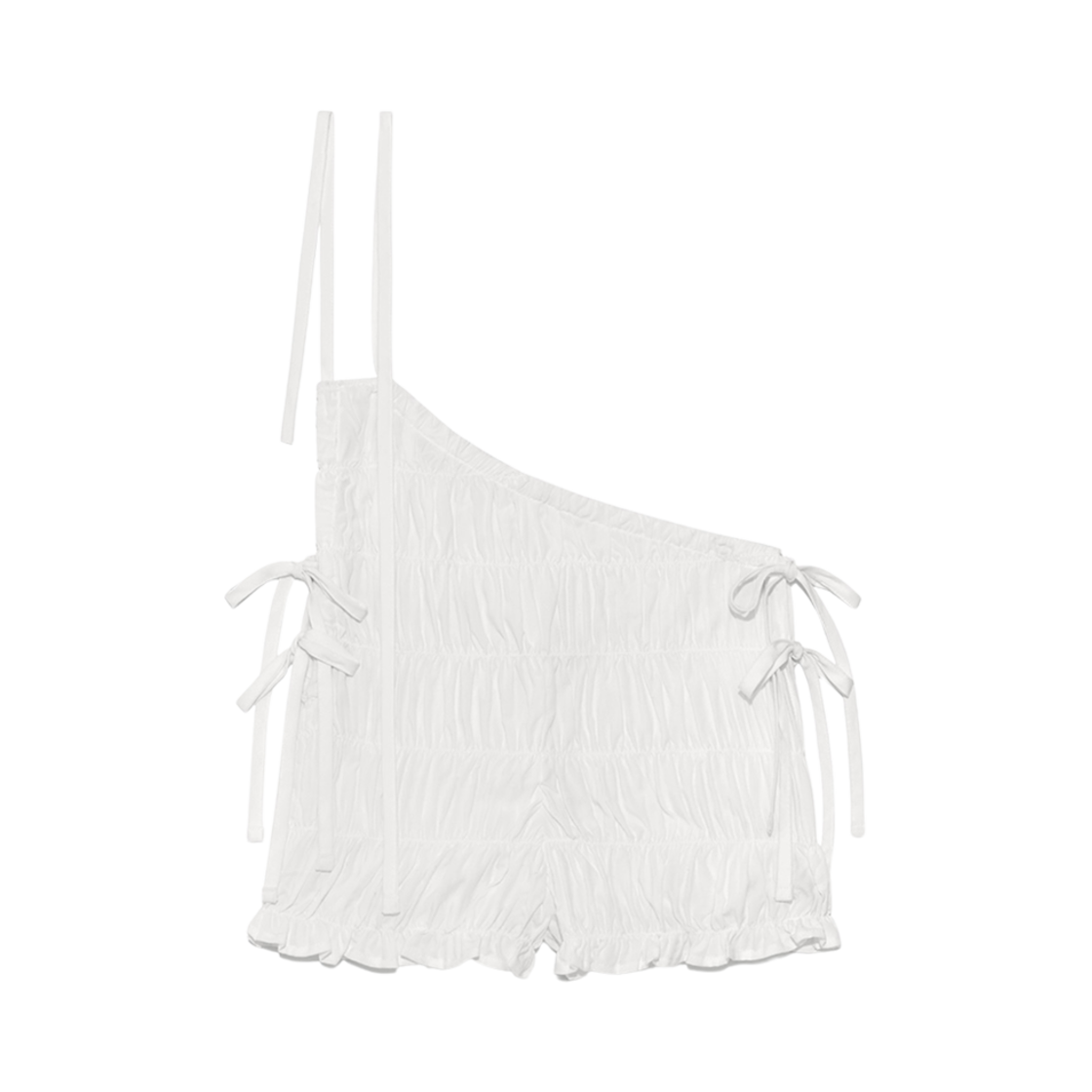 - (W) Glowny x Simihaze Caribou Smoke Shorts White