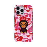 BAPE ABC Milo Camo iPhone 16 Pro Max Case Pink