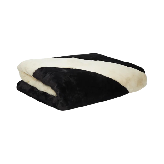 Nike NSW Plush Faux Fur Blanket Black